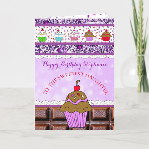 Tarjeta Hija del feliz cumpleaños, deseándole un mágico