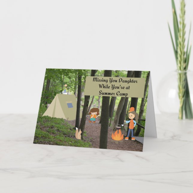 Tarjeta Hija desaparecida en el campamento de verano de Wo (Anverso)
