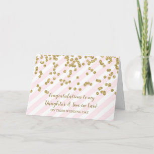 Tarjeta Hija e hijo en el día de la boda legal felicitacio