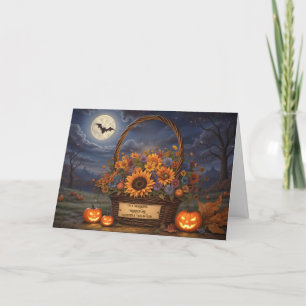 Tarjeta Hija e hijo en estado de derecho Esposo de Hallowe