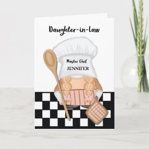 Tarjeta Hija en el cumpleaños de la ley Cocina del Chef Gn
