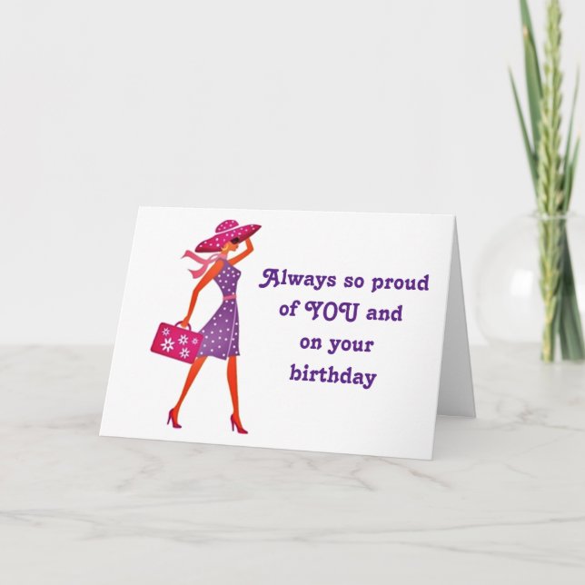 TARJETA "HIJA" FELIZ CUMPLEAÑOS** (Anverso)