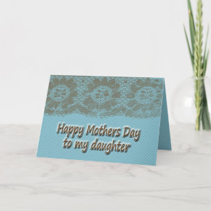 Tarjeta Hija feliz del día de madre