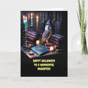 Tarjeta Hija Feliz Halloween con deliciosa brujería mágica