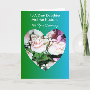 Tarjeta Hija Floral Esposo Aniversario Personalizado