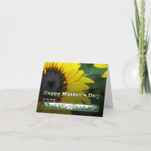 Tarjeta Hija Girasol Feliz Día de la Madre