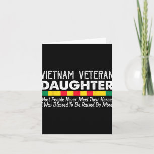 Tarjeta Hija orgullosa de un veterano de Vietnam _1