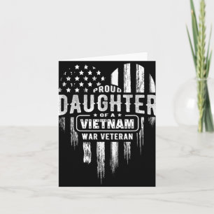 Tarjeta Hija Orgullosa Veterano de Vietnam Papá Día de los