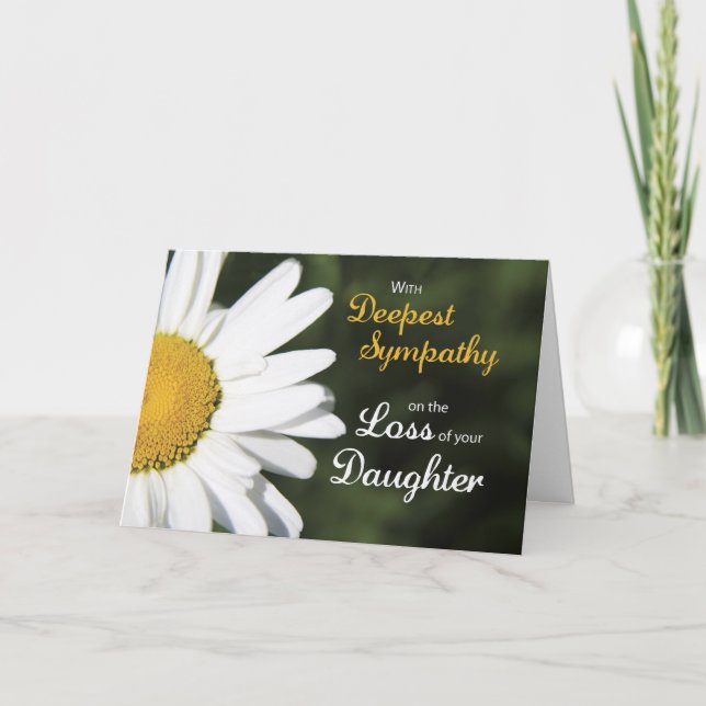 Tarjeta Hija, simpatía religiosa, mareo blanco (Anverso)