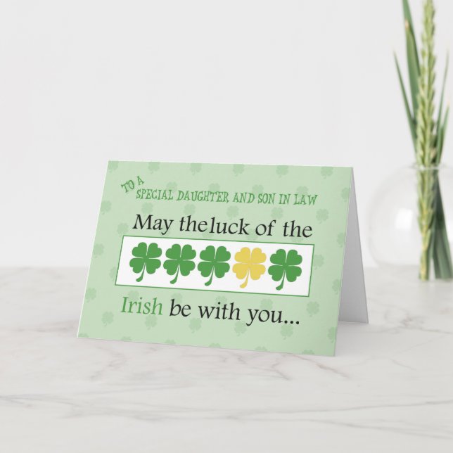 Tarjeta Hija y yerno de San Patricio (Anverso)