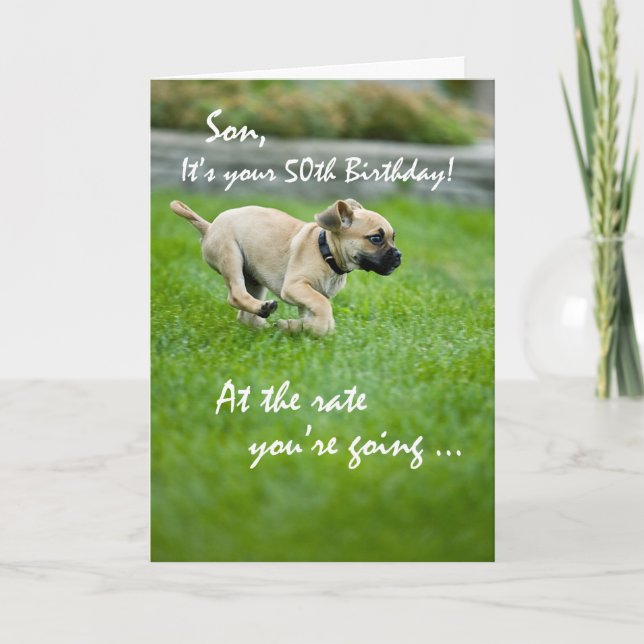 Tarjeta Hijo, 50.o funcionamiento del perrito del (Anverso)