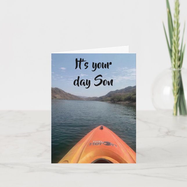 TARJETA *HIJO* "BUENA VUELTA" PARA SU CUMPLEAÑOS (Anverso)