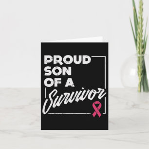 Tarjeta Hijo De Sobreviviente Regalo De Apoyo Al Cáncer De