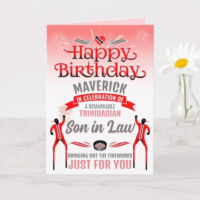 Tarjeta Hijo de TRINITENSE divertido en la ley cumpleaños  (Planta pequeña)
