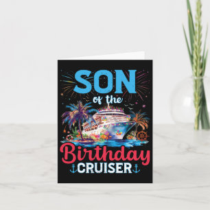 Tarjeta Hijo Del Cruceros De Cumpleaños Crucero Gracioso C