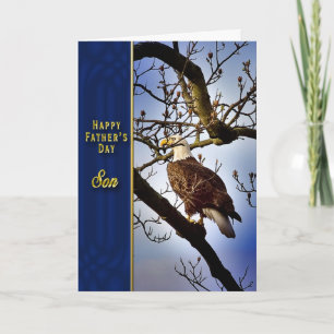 Tarjeta Hijo del día de padre - Eagle calvo