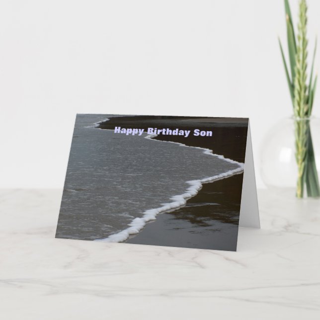 Tarjeta Hijo del feliz cumpleaños (Anverso)