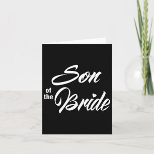 Tarjeta Hijo Del Partido De La Boda De Novias Que Coincide