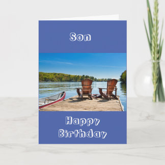 TARJETA **HIJO** DISFRUTE DE TU CUMPLEAÑOS