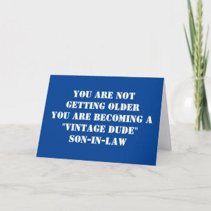 TARJETA "HIJO EN DERECHO" *TÚ ERES UN HOMBRE VINTAGE* CUMP