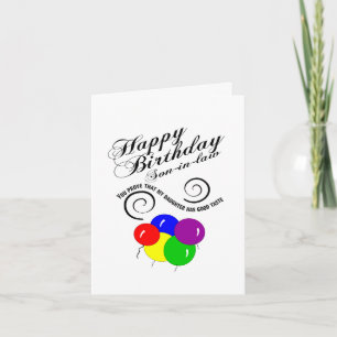 Tarjeta hijo gracioso en el cumpleaños de la ley