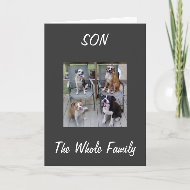 TARJETA "HIJO" SE GRADÚA DE LA FAMILIA (Anverso)