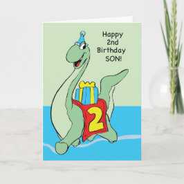 Tarjeta Hijo, segundo dinosaurio de cumpleaños