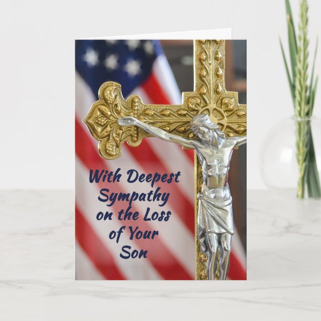 Tarjeta Hijo, simpatía Religiosa Cristiana Ejército (Anverso)