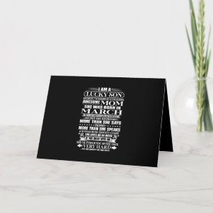 Tarjeta Hijo Suertudo Criado Por Un Impresionante Regalo D