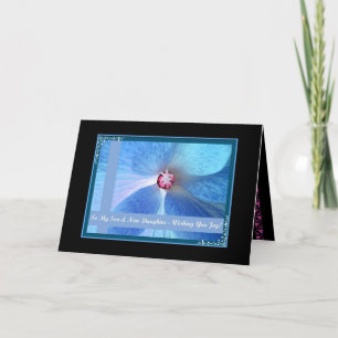 Tarjeta Hijo y hija de familia política - Boda felicitacio