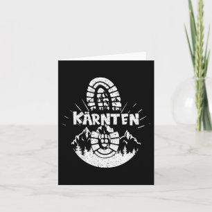 Tarjeta Hiker Kärnten Austria Hiking Vacation