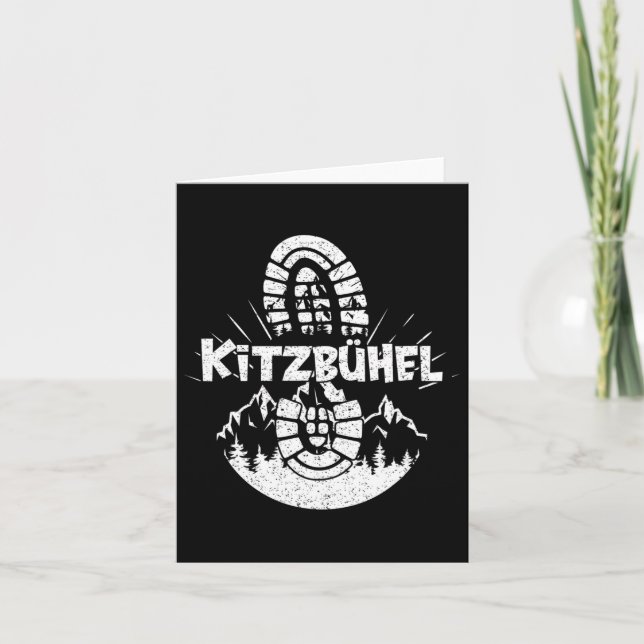 Tarjeta Hiker Kitzbühel Tyrol Austria Vacaciones (Anverso)