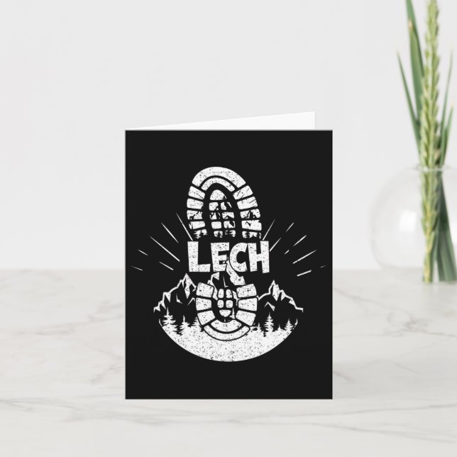 Tarjeta Hiker Lech Vorarlberg Austria (Anverso)