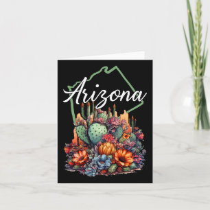 Tarjeta Hikin al aire libre de Cactus Flowoming en Bloomin