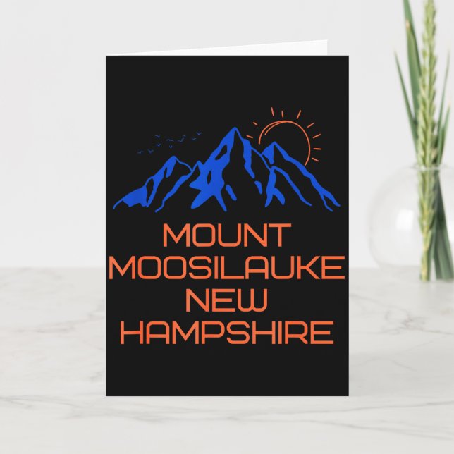 Tarjeta Hiking Mount Moosilauke New Hampshire Mountain Cli (Anverso)