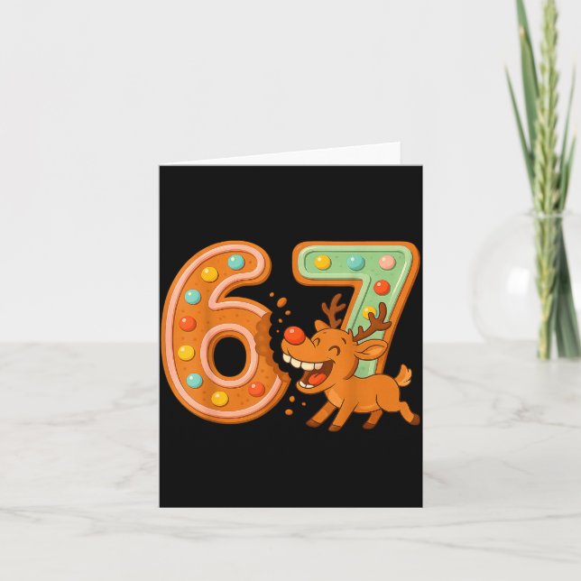 Tarjeta Hilarious 67 Christmas Cookies Rudolph Reindeer Jo (Anverso)