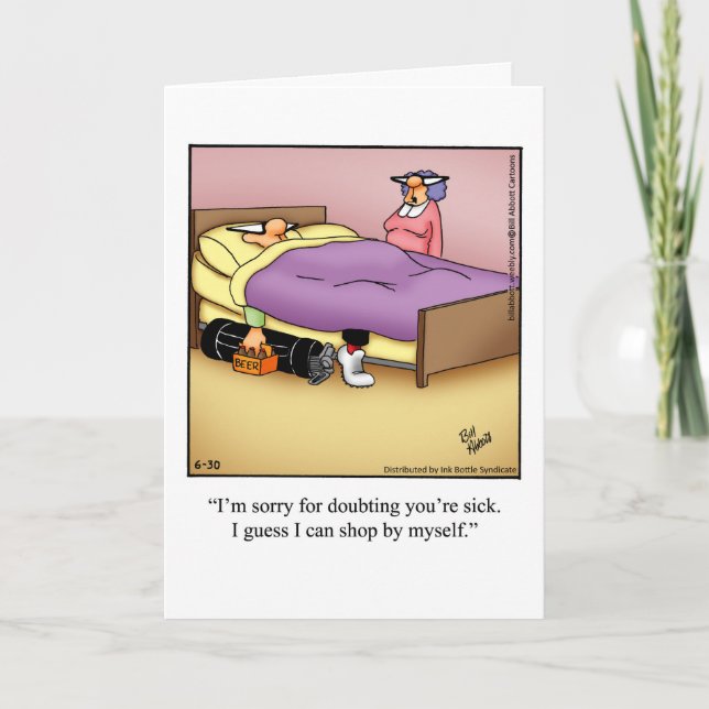 Tarjeta Hilarious Golf Humor Birthday Greeting Card (Anverso)
