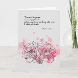 Tarjeta Hillary Clinton nunca duda de la carta en blanco