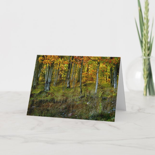 Tarjeta Hillside Birch - Personalizado (Anverso)