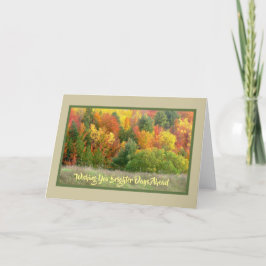 TARJETA HILLSIDE BURSTING CON COLOR DE OTOÑO/DESEO DE QUE 