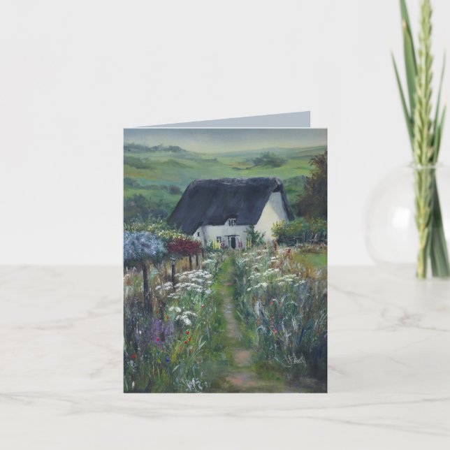 Tarjeta Hillview - Una cabaña inglesa (Anverso)