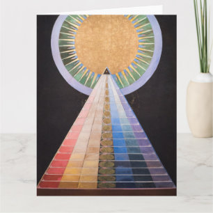 Tarjeta Hilma Af Klint, Altarpiece Nº 1, Resumen de Arte