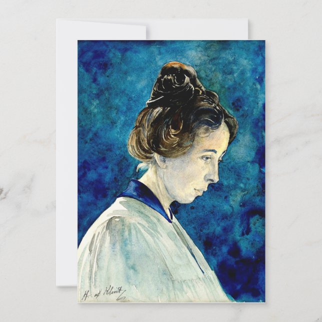 Tarjeta Hilma af Klint - Autorretrato, 1920 (Anverso)