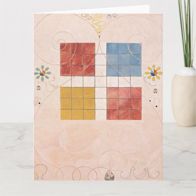 Tarjeta Hilma Af Klint, La Diez Mayor No10, Resumen De Art (Anverso)