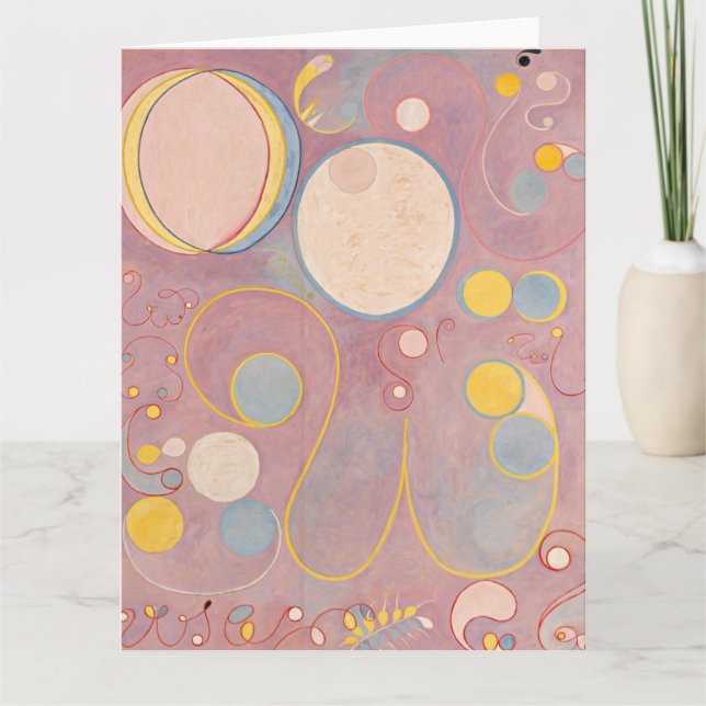 Tarjeta Hilma Af Klint, La Diez Mayor No8, Arte Resumen (Anverso)