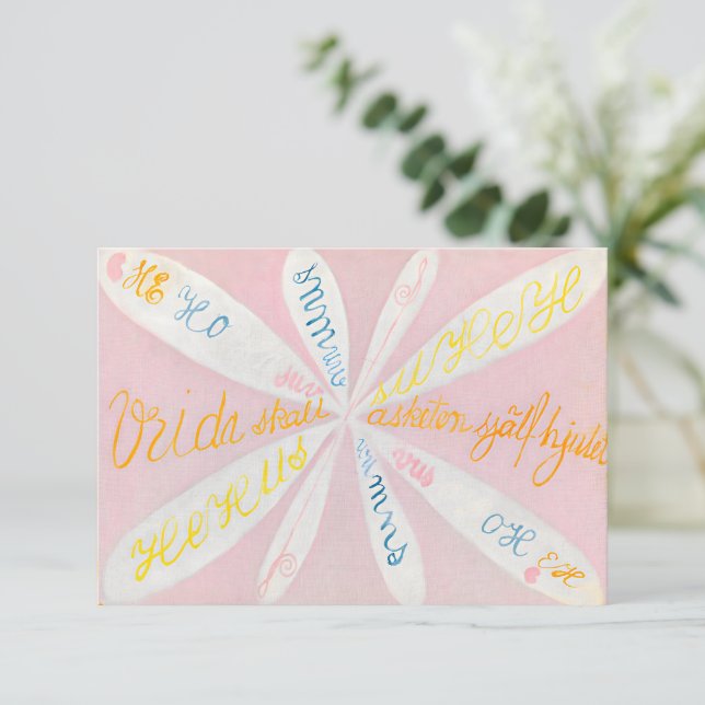 Tarjeta Hilma af Klint - The Eros Series, nr. 5 (Anverso de pie)