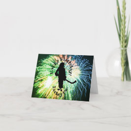 Tarjeta Hincha feliz cumpleaños, silueta