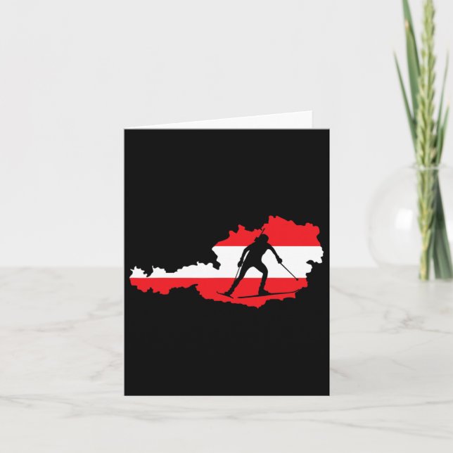 Tarjeta Hinchas de Guay Biathlon en Austria (Anverso)