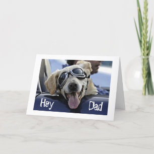 TARJETA HIP DOG DICE "HEY DUDE TIENE UN GUAY *DÍA DEL PADR