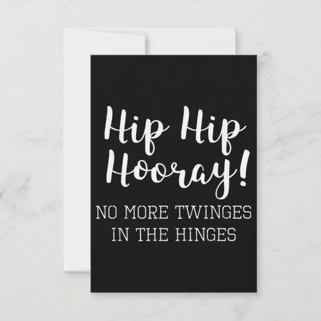 Tarjeta Hip Hip Hip Hooray (Anverso)